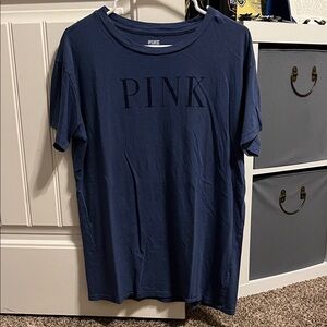 PINK Victoria's Secret Oversized Navy Tee